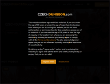 Tablet Screenshot of czechdungeon.com
